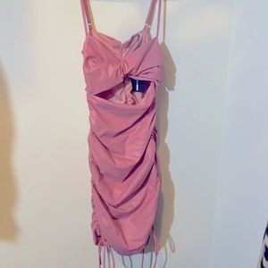 Fashion nova Leather dress very sexy soft pretty pink color